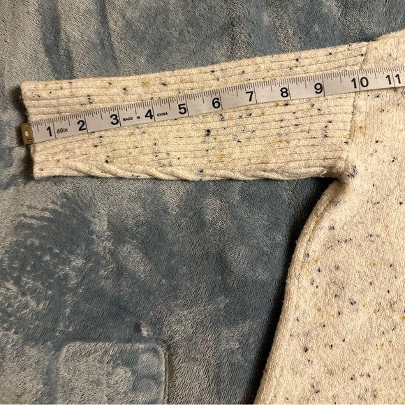 Loft Boat Neck Sweater White Flecks  Cream With Colorful Flecks - Picture 7 of 12